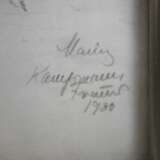 Kreidezeichnung, Kirche, unleserlich signiert und datiert 1939, Maße: 49 x 34 cm. - фото 2