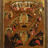 A FINELY PAINTED AND MONUMENTAL ICON SHIOWING THE RESURRECTION OF CHRIST AND THE DESCENT INTO HELL - photo 1