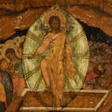 A FINELY PAINTED AND MONUMENTAL ICON SHIOWING THE RESURRECTION OF CHRIST AND THE DESCENT INTO HELL - фото 3