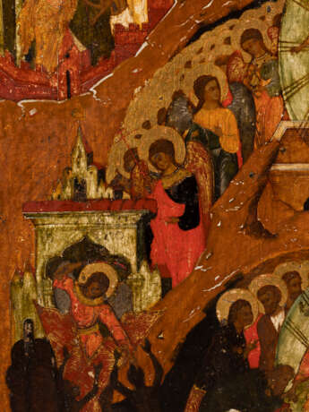 A FINELY PAINTED AND MONUMENTAL ICON SHIOWING THE RESURRECTION OF CHRIST AND THE DESCENT INTO HELL - фото 4