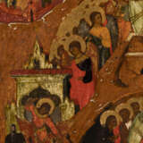 A FINELY PAINTED AND MONUMENTAL ICON SHIOWING THE RESURRECTION OF CHRIST AND THE DESCENT INTO HELL - фото 4