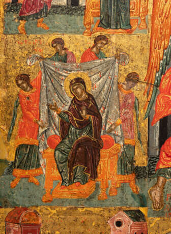 A LARGE ICON SHOWING THE ANNUNCIATION OF THE MOTHER OF GOD AND SCENES FROM THE AKATHIST - Foto 2