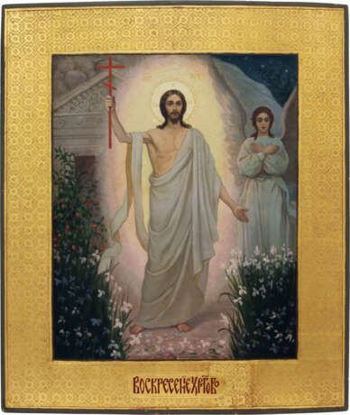 AN ICON SHOWING THE RESURRECTION OF CHRIST - photo 1