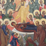 AN ICON SHOWING THE DORMITION OF THE MOTHER OF GOD - Foto 2