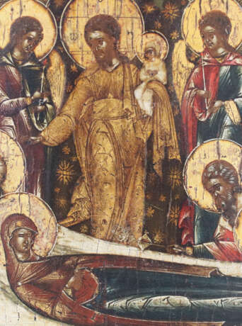 A LARGE ICON SHOWING THE DORMITION OF THE MOTHER OF GOD - photo 3