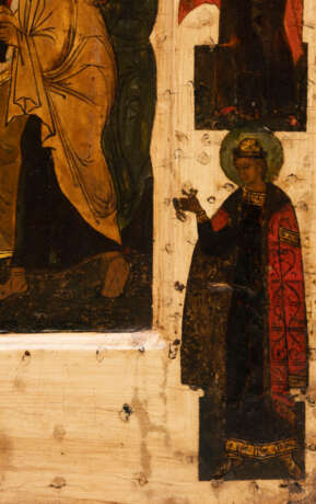 A VERY FINE ICON SHOWING THE DORMITION OF THE MOTHER OF GOD (KOIMESIS) - Foto 5