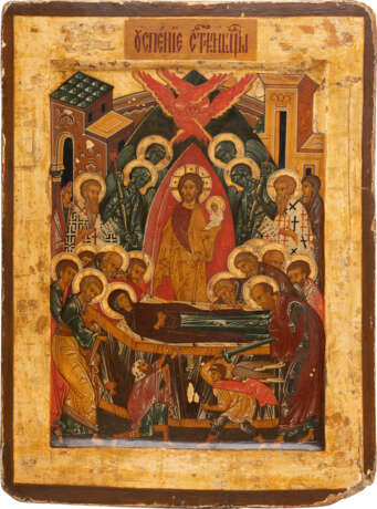 AN ICON SHOWING THE DORMITION OF THE MOTHER OF GOD - Foto 1