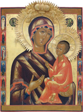 A MONUMENTAL ICON SHOWING THE TIKHVINSKAYA MOTHER OF GOD - фото 1
