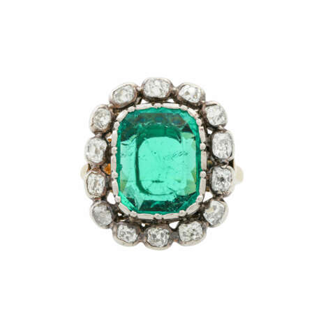 Rokoko Ring mit feinem Smaragd ca. 3,2 ct - Foto 2