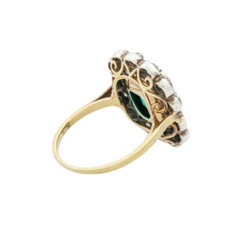 Rokoko Ring mit feinem Smaragd ca. 3,2 ct - photo 3