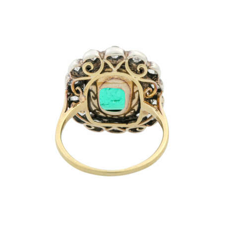 Rokoko Ring mit feinem Smaragd ca. 3,2 ct - Foto 4