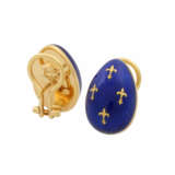 VICTOR MAYER FABERGÉ Ohrringe mit Email, - photo 3