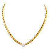 Collier mittig mit Brillant ca. 0,40 ct, - photo 1