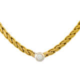 Collier mittig mit Brillant ca. 0,40 ct, - photo 2