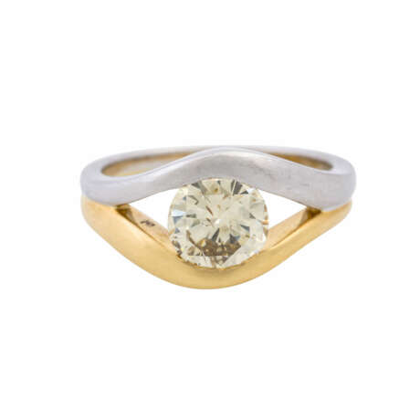 Ring mit Brillant ca. 1,6 ct, - photo 2