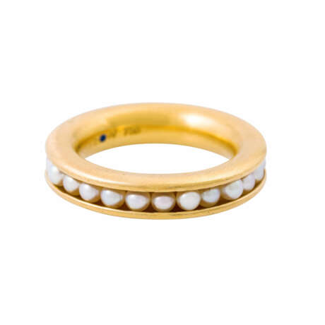 Ring mit beweglichen kleinen Perlen - Foto 1