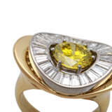 Ring mit 1 gelben Brillant ca. 2,3 ct, - photo 6