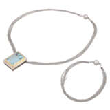 Collier mit Aquamarinanhänger von ca. 38 ct - Foto 1