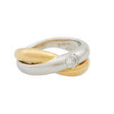 Ring mit Brillant von ca. 0,28 ct (punziert), - photo 1