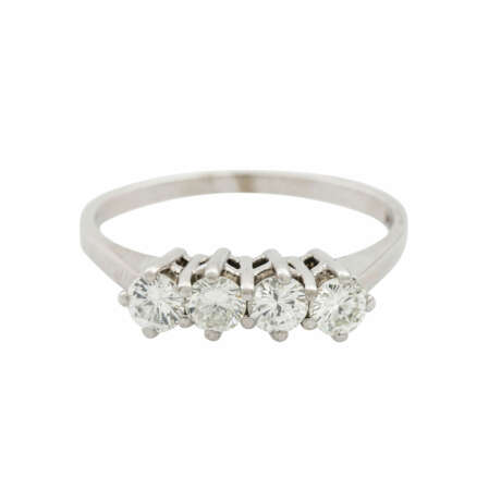 Ring mit 4 Brillanten zus. ca. 0,6 ct, - photo 2