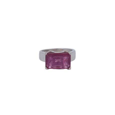 Ring mit rosaroter Korund ca. 5 ct, - photo 2