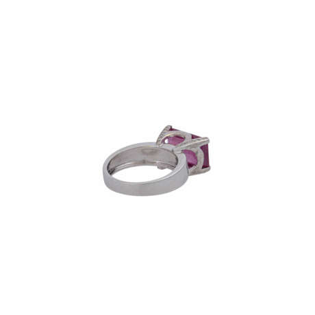 Ring mit rosaroter Korund ca. 5 ct, - Foto 3