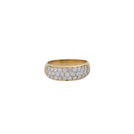 Ring mit 31 Brillanten zus. ca. 1,0 ct, - photo 2