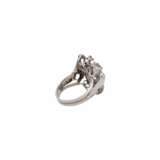 Ring mit Brillant ca. 0,5 ct und weiteren Diamanten zus. ca. 0,5 ct - Foto 2