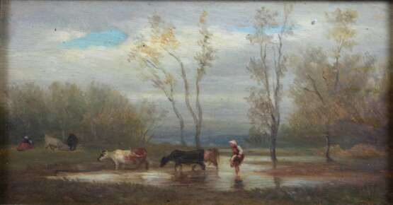 Landschaft mit Kühen, 19 Jahrhundert - Foto 1