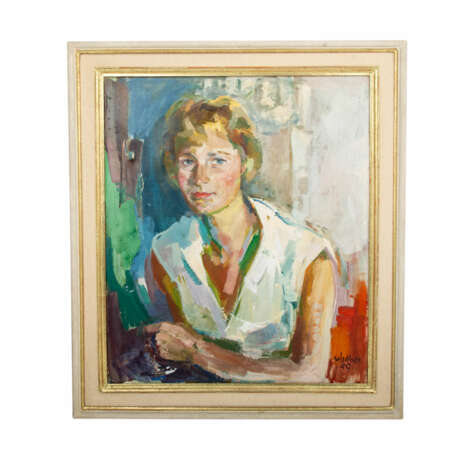 SCHOBER, PETER JAKOB (1897-1983), "Portrait einer jungen Frau", - photo 2