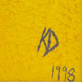 DUFTNER, KATJA (geb. 1966), Abstrakte Komposition vor Gelb "Nr. 466", - Foto 3