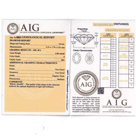 1 loser Diamant von 1,01 ct - фото 3