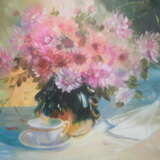 Любовное послание Woven fabric Oil paint Romanticism Flower still life Russia 2012 - photo 2