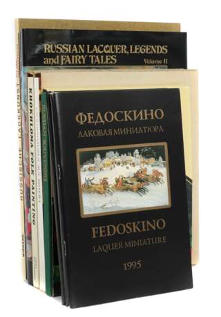 9 Bücher | Russische Lackkunst Lucy Maxym, Russian Lacquer, Legends and Fairy Tales, 1981/86, 2 Bde - фото 1