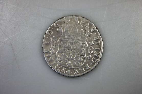 Spanische Silbermünze, 1737, Mexiko unter Spanien, 8 Reales - фото 1
