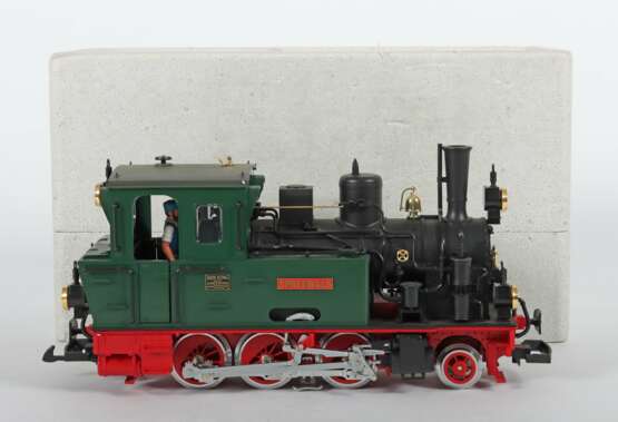 Diesellok LGB Lehmann, Gartenbahn, Spur G (IIm), Modell 2074, Kunststoff grün/schwarz, bez - Foto 2