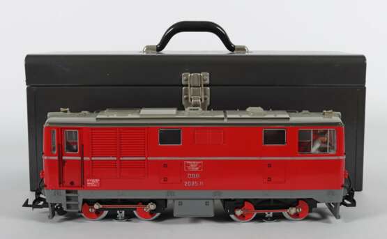Diesellok LGB Lehmann, Gartenbahn, Spur G (IIm), Modell 2095, Kunststoff, rot, bez - photo 2