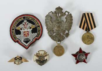 Orden und Abzeichen Russland und Österreich-Ungarn, 1 x Irkutsk-Militär-Schule, 1872-1910, teil