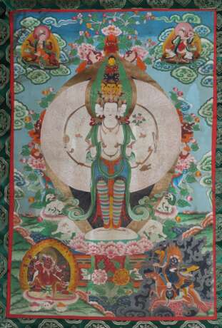Thangka mit Buddha Avalokiteshvara Tibet, 20 - фото 1