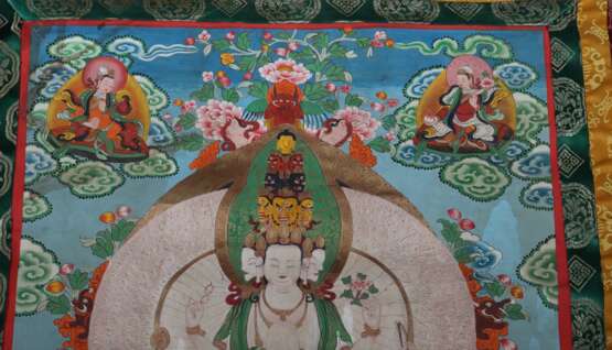 Thangka mit Buddha Avalokiteshvara Tibet, 20 - Foto 4