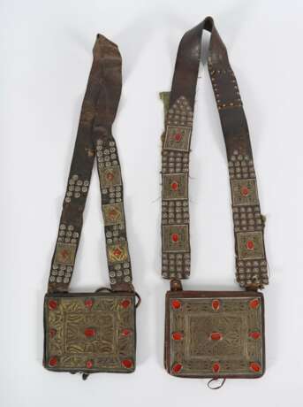 2 Amulett-Taschen - Cheykel Turkmenistan, Anfang 20 - Foto 1