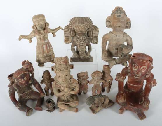 12 dekorative Tonfiguren Südamerika, nztl - photo 2