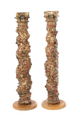 Paar Salomon-Säulen wohl 16 - photo 1