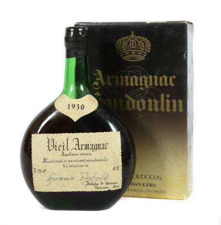 Vieil Armagnac Veuve Goudoulin, Courresan, 1930, 40% vol - photo 1