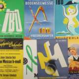 8 Plakate Deutschland, 1940er/50er Jahre, variierende Plakate der Frankfurter Frühjahrsmesse, Heidenheimer Schäferlauf, Schwäbisches Symphonie-Orchester und IBO (Internationale Bodenseemesse), u - Foto 1