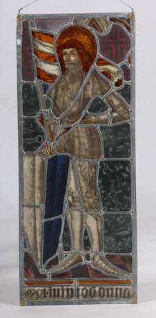Heilige Johanna von Orleans Oder auch Jeanne d´Arc, Bleiverglasung mit Hinterglasmalerei, 19 - фото 2