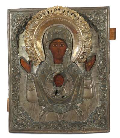 Ikone Gottesmutter des Zeichens Südosteuropa, 19 - Foto 1