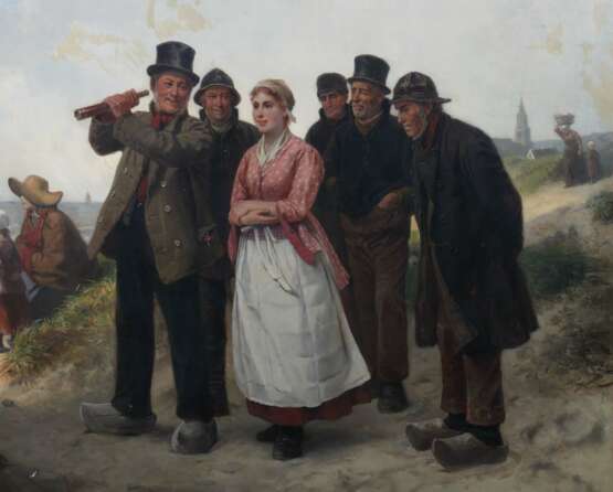 Jordan, Rudolf Berlin 1810 - 1877 Düsseldorf, Genremaler, Schüler der Düsseldorfer Akad - Foto 3