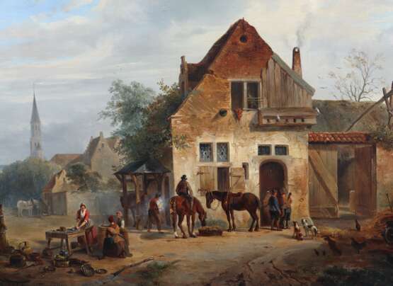 Pieterszen, Abraham van der Weyden Middelburg 1817 - 1880 Sint-Maria-Horebeke, Landschaftsmaler und Schüler von Regemorten in Antwerpen - photo 4
