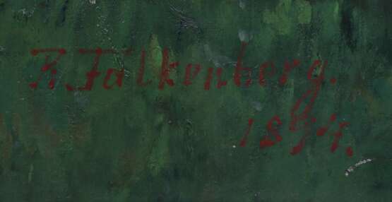 Falkenberg, Richard Elberfeld 1875 - 1948 Zeulenroda, Stillleben-, Landschafts- und Marinemaler der Düsseldorfer Schule, gehörte in Düsseldorf dem Künstlerverein Malkasten an - Foto 3